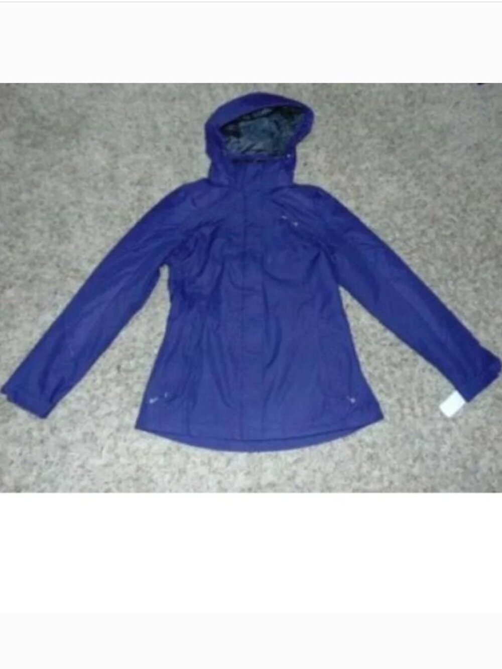 Zeroxposur Winter Jacket Womens S Purple Removeable Hooded Zip Up Softshell $120